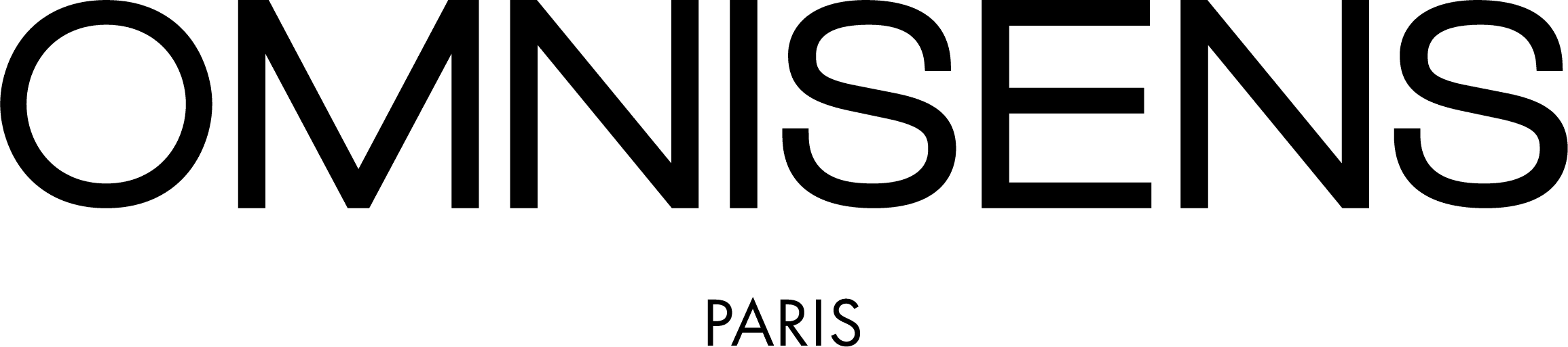 A simple black silhouette of a cat sitting upright, facing forward. The design is minimalistic with smooth lines and no additional details.