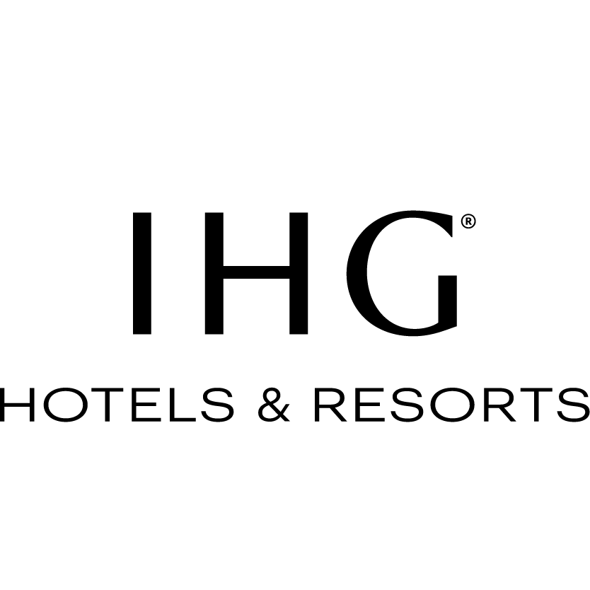 Logo of IHG Hotels & Resorts. The design features the letters "IHG" prominently with "HOTELS & RESORTS" below in a smaller font.