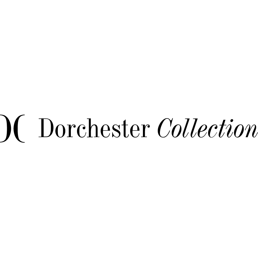 Logo of the Dorchester Collection, featuring stylized letters "DC" and the full name in a sophisticated font.