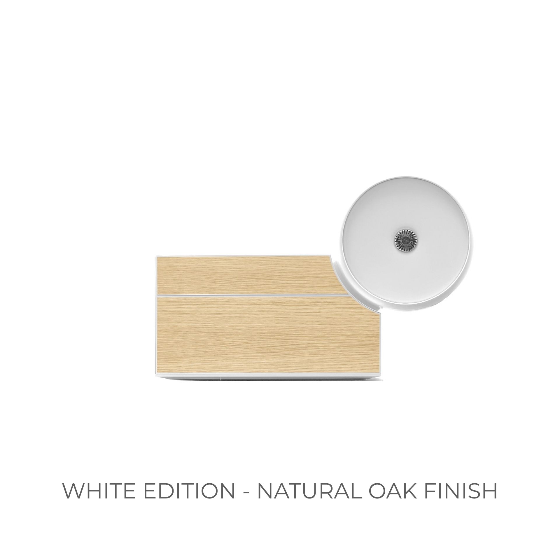 White edition - natural oak finish